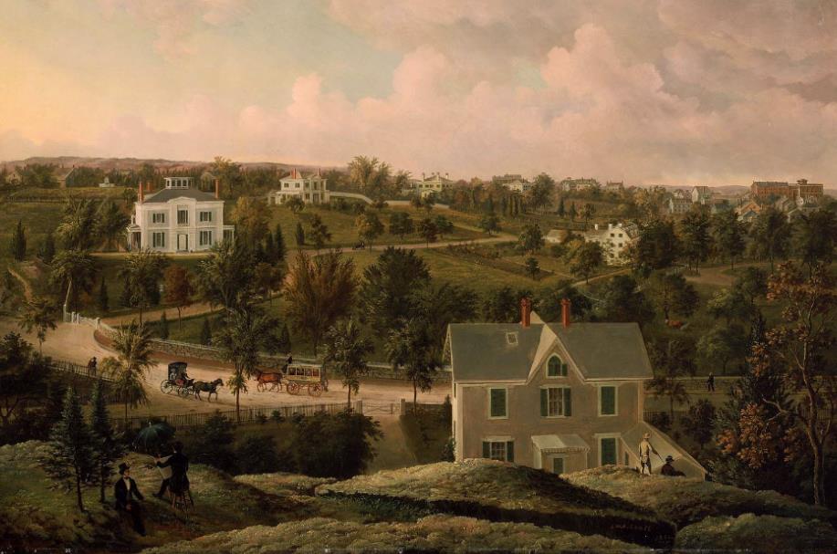 View of Roxbury - J.W.A. Scott 1815-1907
